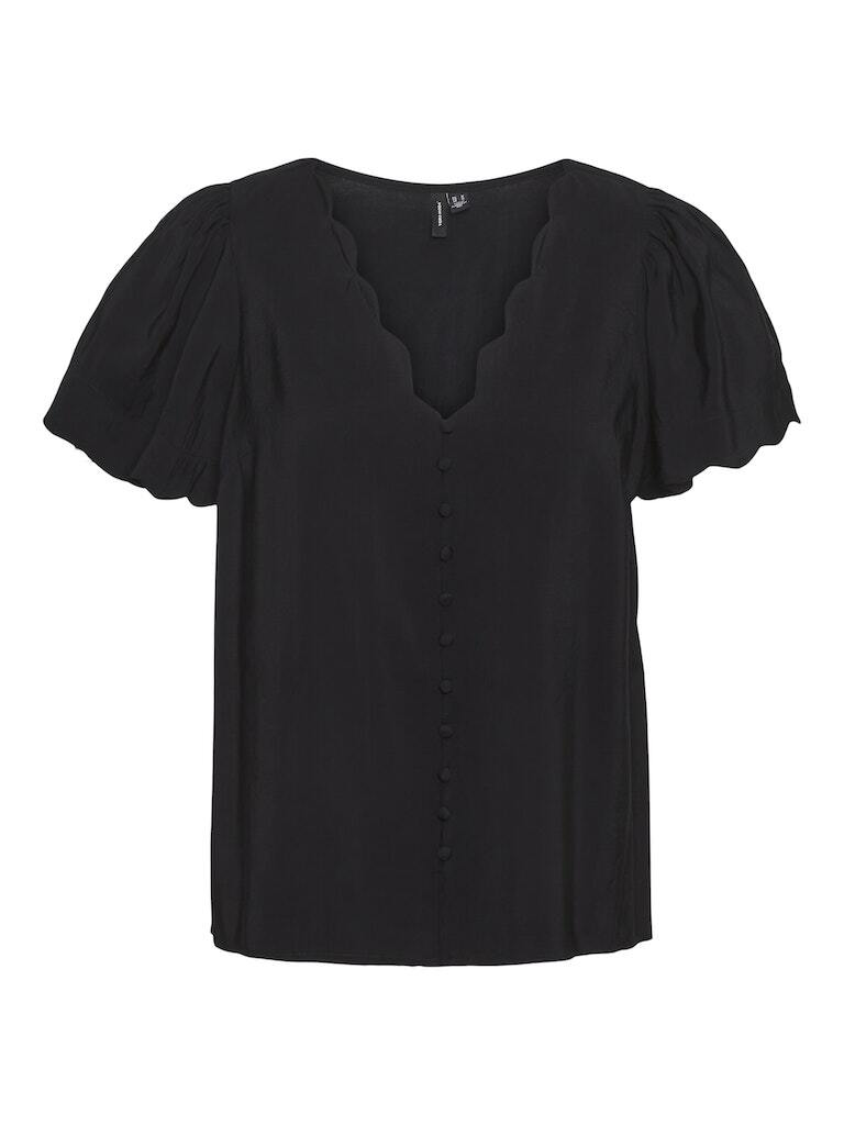 Блуза Vero Moda Halbarm, черный