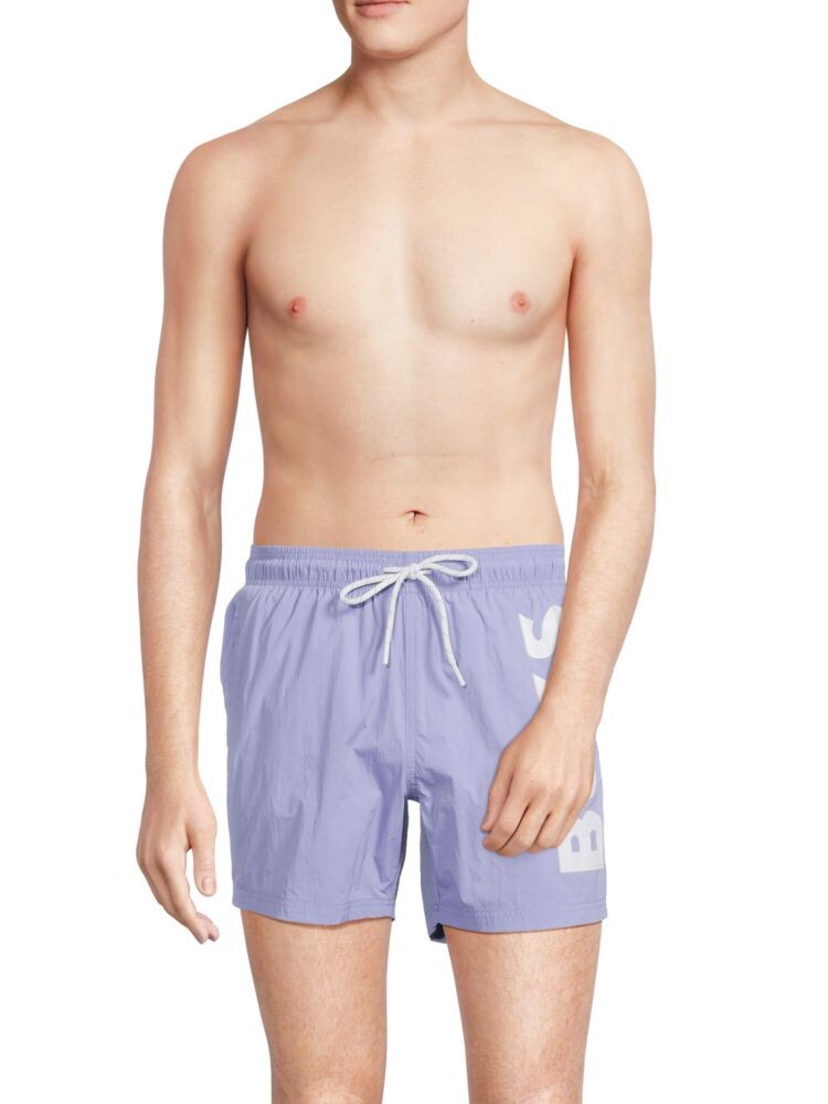 

Шорты для плавания с логотипом Octopus Boss, цвет Light Pastel Blue