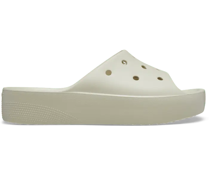 

Классические шлепанцы на платформе Crocs женские, цвет Bone