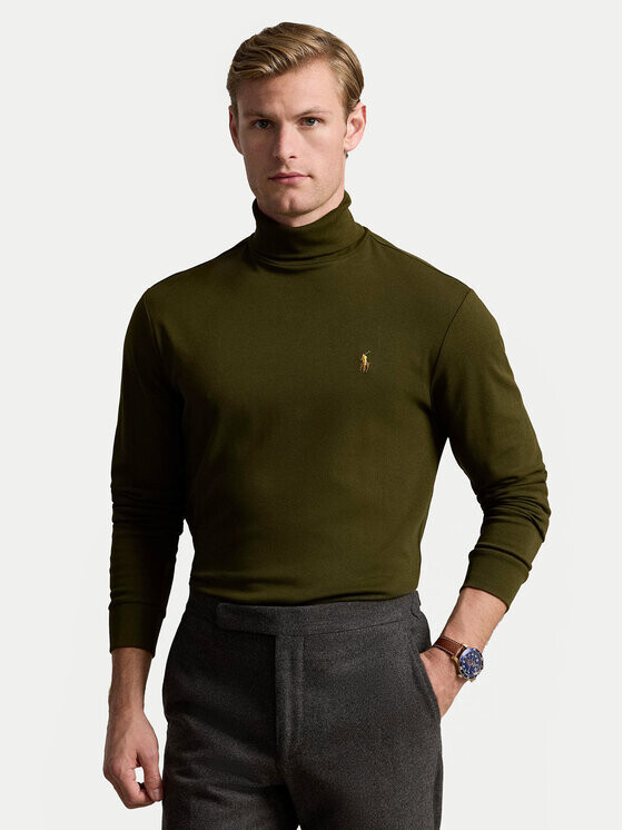 

Свитер с высоким воротником обычного кроя Polo Ralph Lauren, зеленый