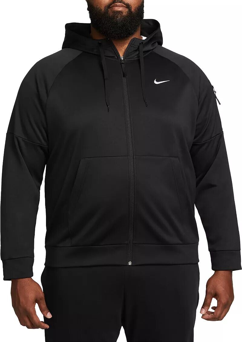

Мужская худи для фитнеса с молнией во всю длину Nike Therma-FIT, черный