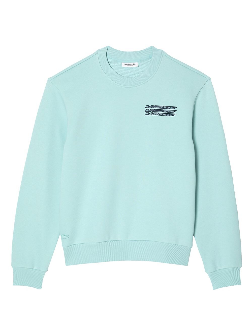

Толстовка из флиса с логотипом Lacoste, мятный, Зеленый
