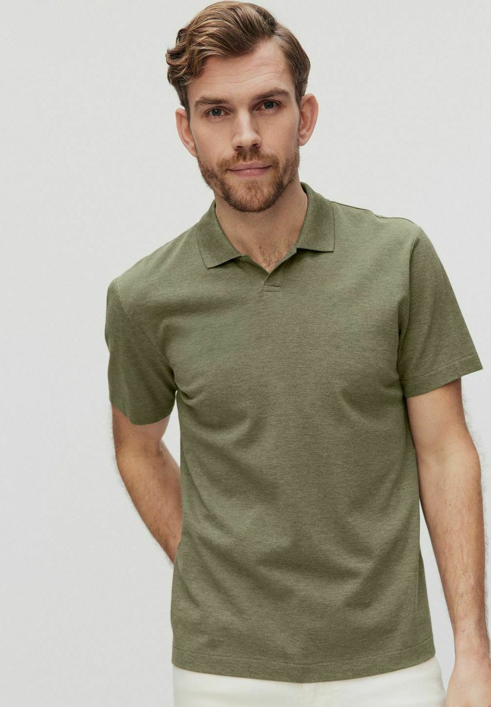 Рубашка-поло VINCENT Bläck, цвет green melange