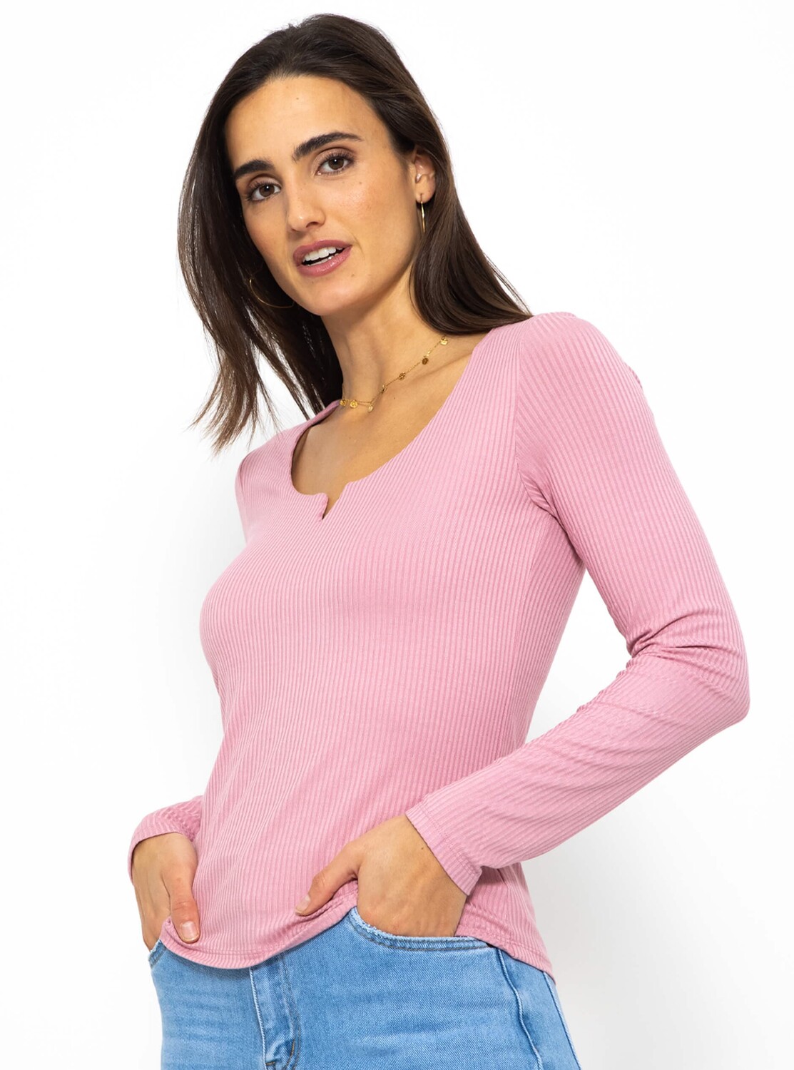 

Футболка SASSYCLASSY Langarms, розовый