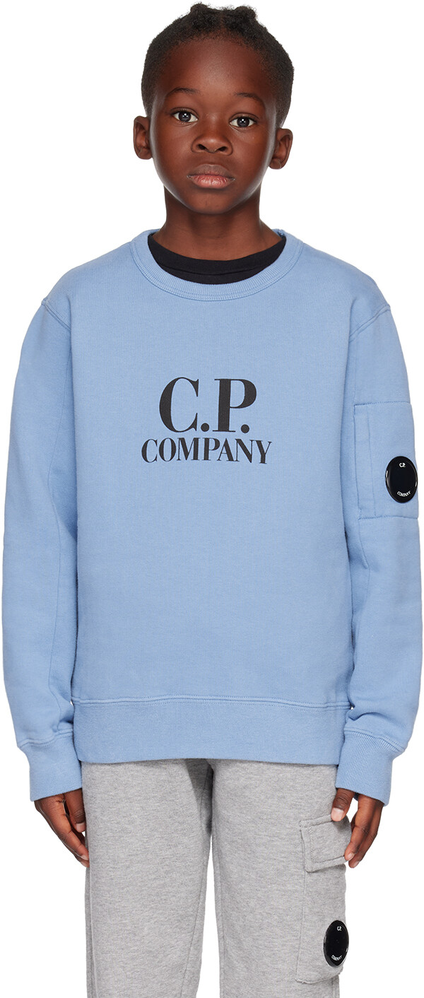 

Детский синий свитшот с принтом C.P. Company Kids