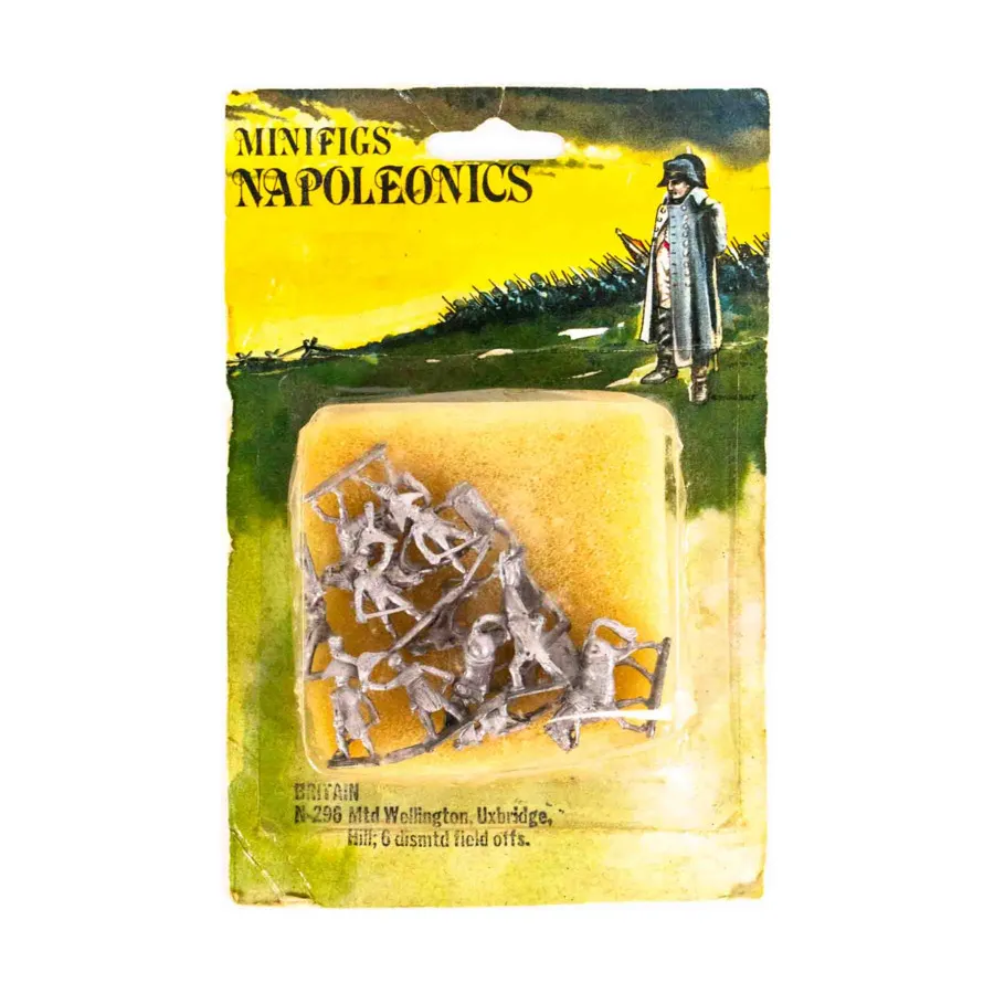 

Британский Мтд Веллингтон, Аксбридж, Хилл — 6 полевых матчей Дисмтд., Napoleonic Miniatures - British (15mm) (Minifigs)