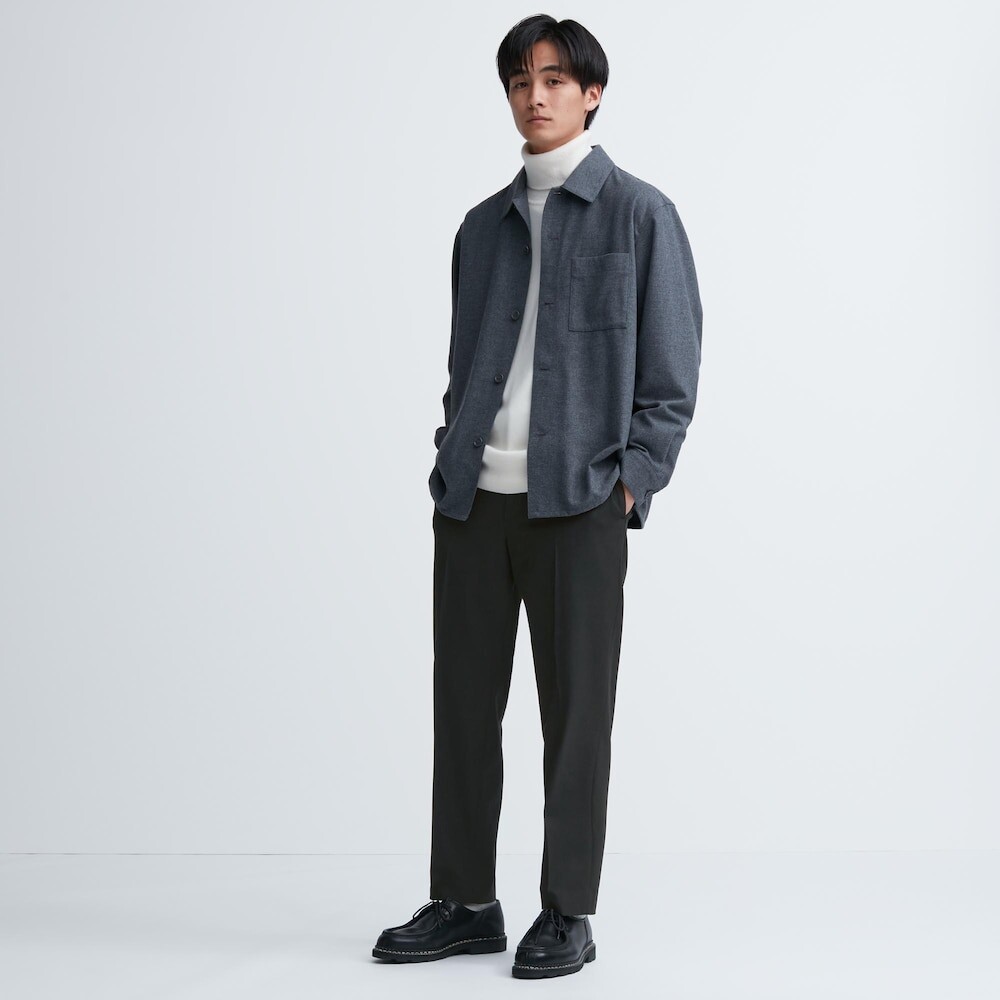 

Брюки Uniqlo эластичные повседневные длинной модели, черный