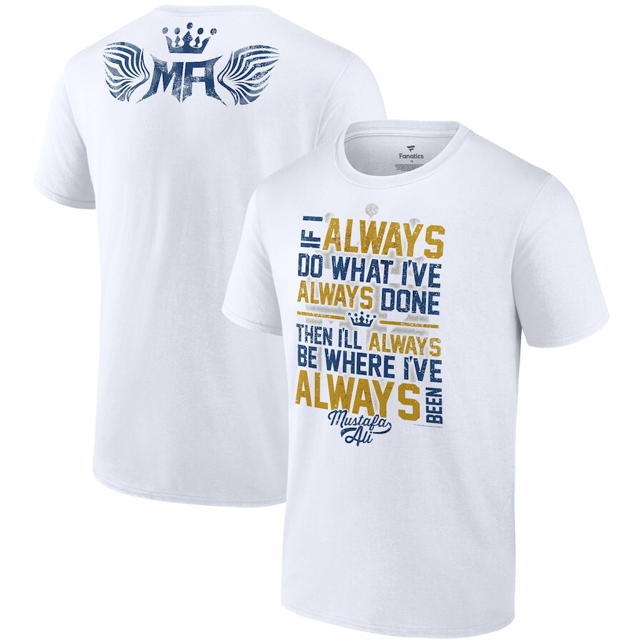 

Футболка с коротким рукавом Fanatics Branded Mustafa Ali, белый