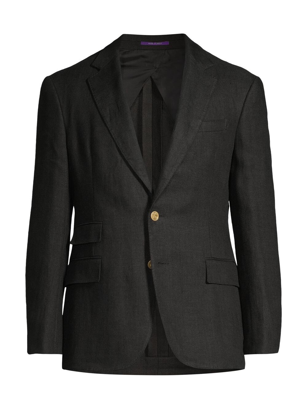 

Kent Льняной блейзер на двух пуговицах Ralph Lauren Purple Label, черный