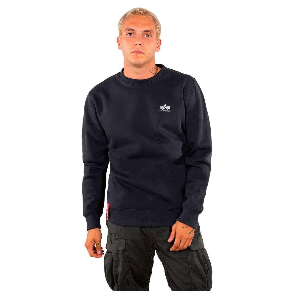 

Толстовка Alpha Industries Basic Small Logo, синий