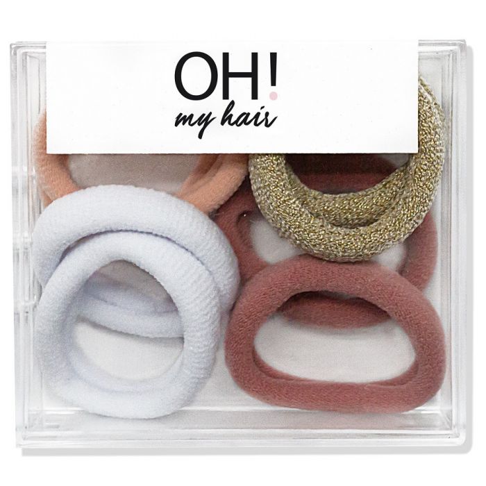 Набор косметики Oh My Hair Set de 10 Gomas Básicas Color You Are The Princess, Multicolor расческа oh my hair peine mechas doble cara you are the princess rosa