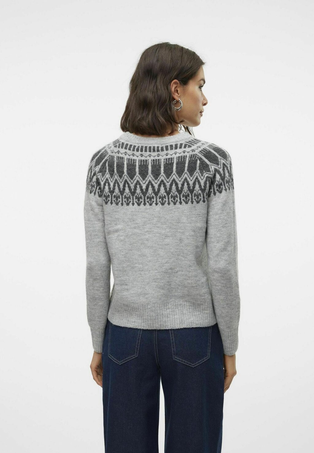 

Джемпер VMSIMONE LS NORDIC GA REP BOO Vero Moda, темно-серый