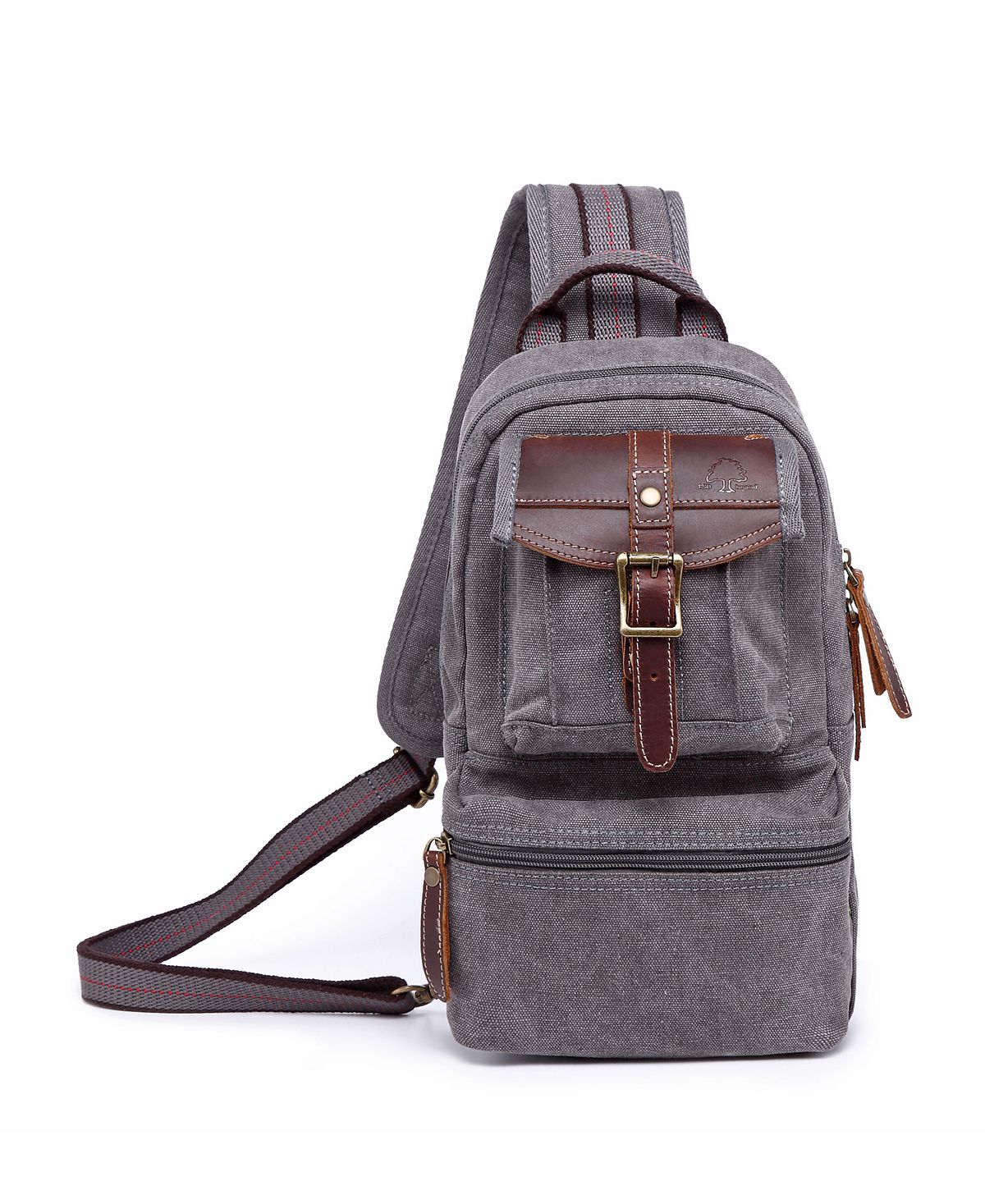 Холщовая сумка-слинг Turtle Ridge TSD BRAND, серый холщовая сумка через плечо turtle ridge tsd brand серый