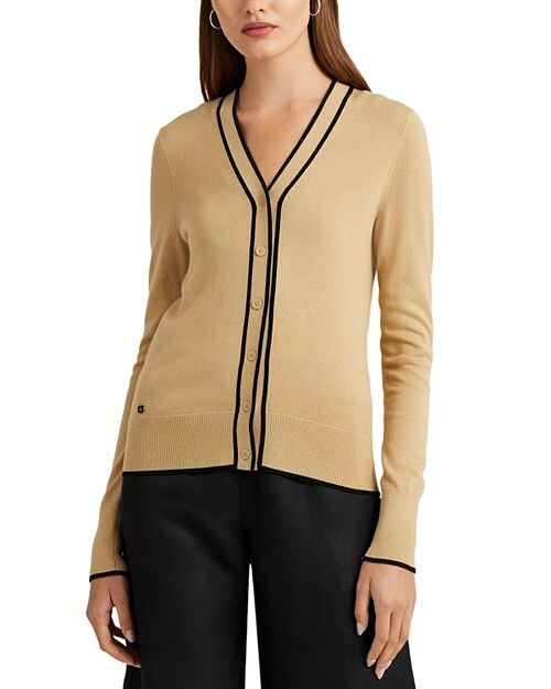 

Кардиган с V-образным вырезом Ralph Lauren, цвет Tan/Beige