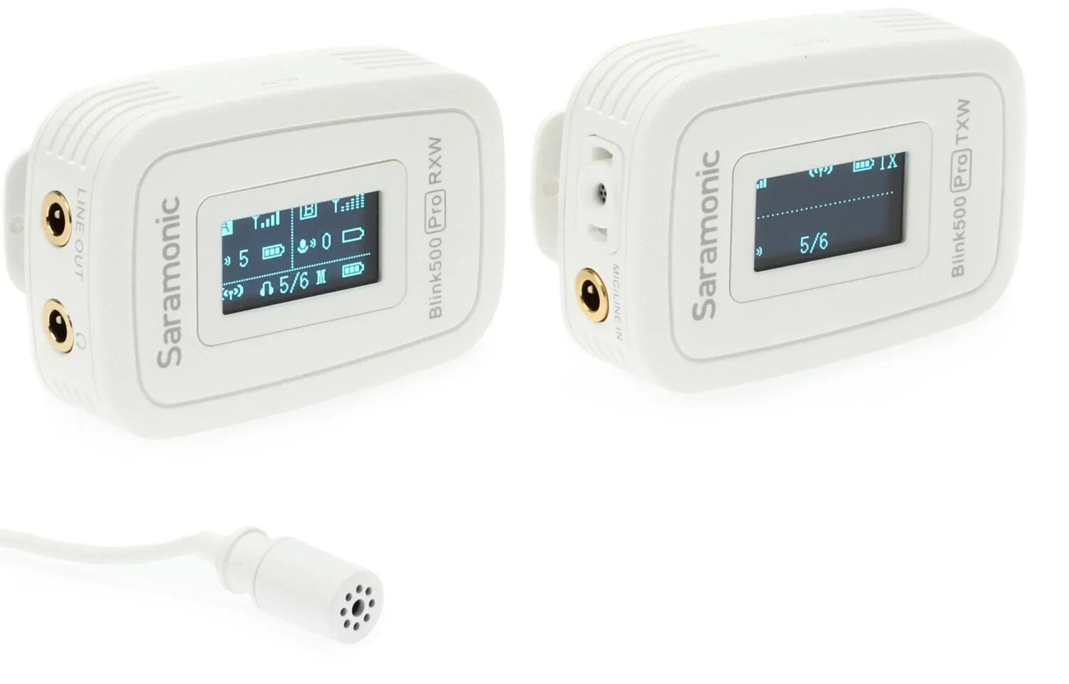 

Беспроводная петличная микрофонная система Saramonic Blink 500 Pro B1W с приемником, монтируемым на камеру — Snow White