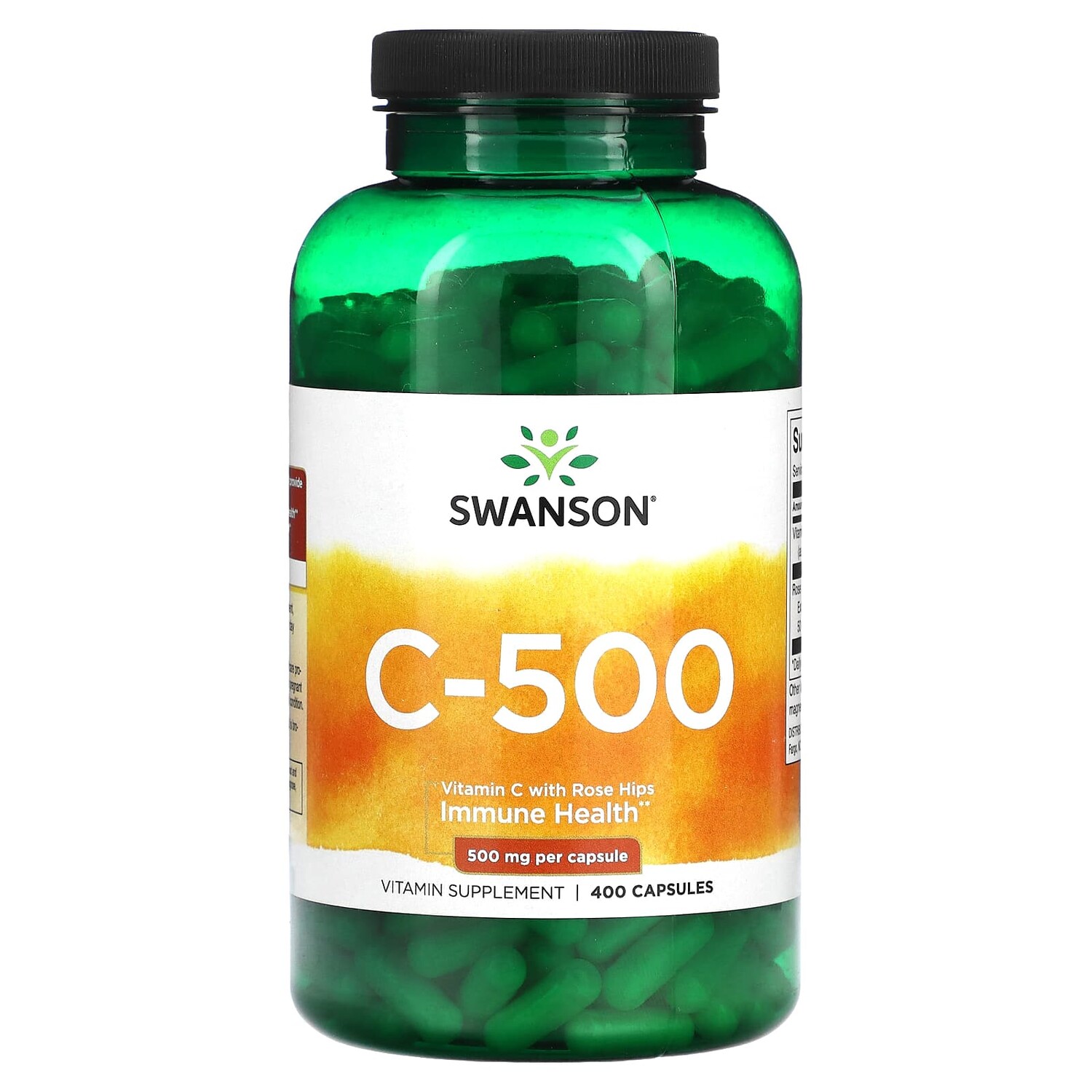 

C-500, витамин C с шиповником, 500 мг, 400 капсул, Swanson