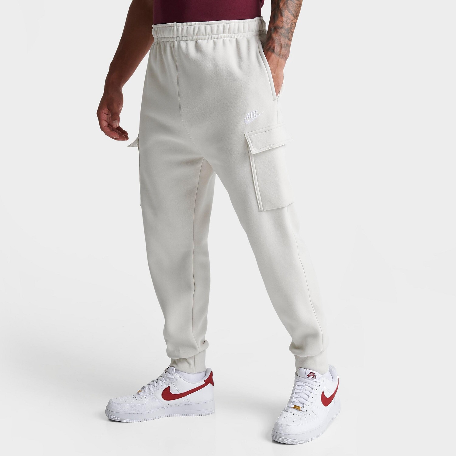

Мужские флисовые брюки-карго Nike Sportswear Club, бежевый