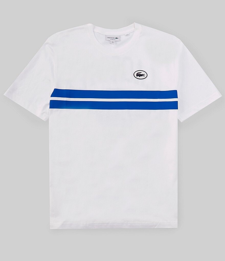 

Lacoste Футболка с коротким рукавом и принтом на спине, белый