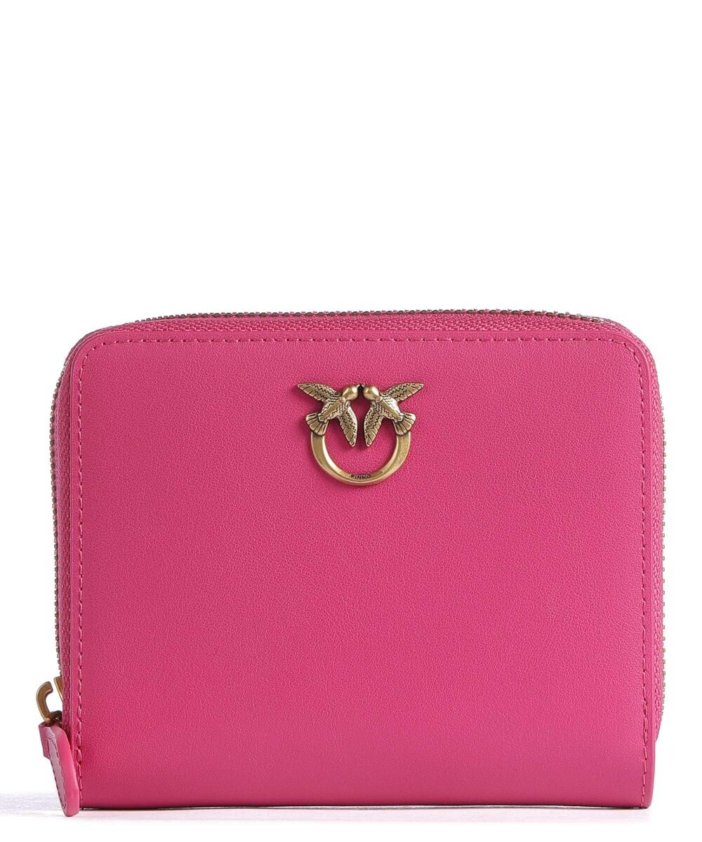 

Кошелек Taylor из мелкозернистой яловой кожи Pinko, розовый дубль