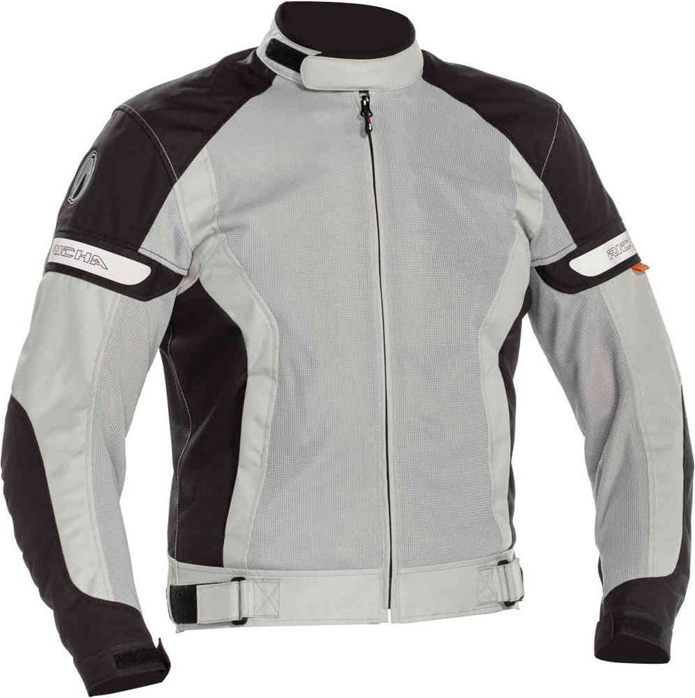 Прохладная летняя женская мотоциклетная текстильная куртка Richa, светло-серый/черный