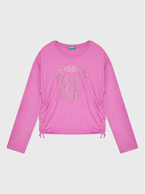 

Укороченная блузка United Colors Of Benetton, розовый