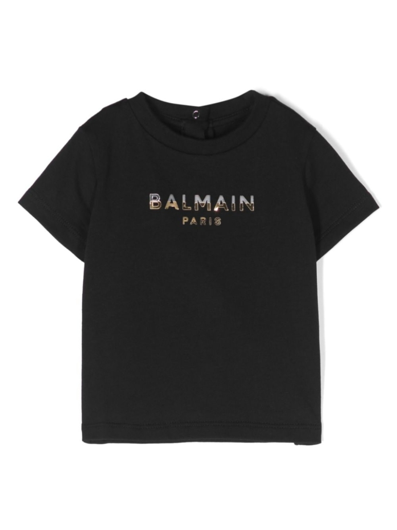 

Balmain Kids футболка с короткими рукавами и логотипом, черный