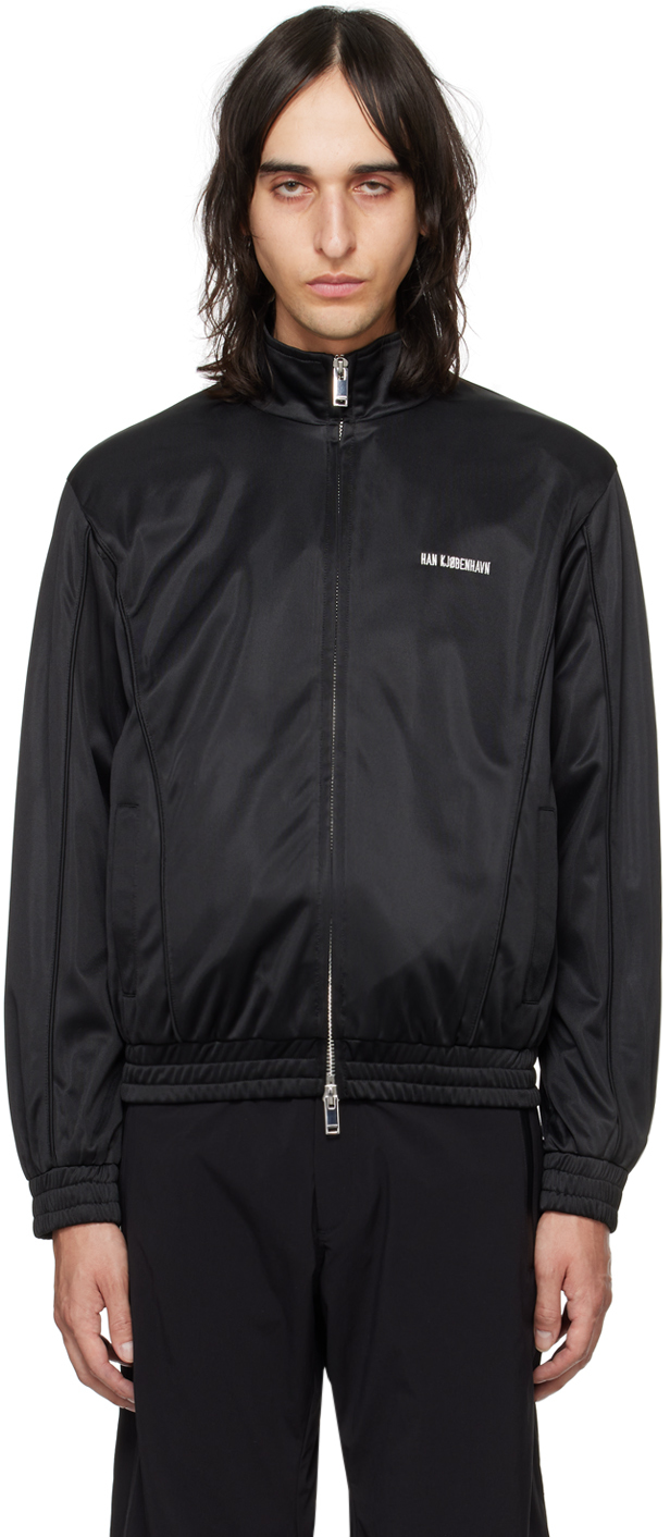 Черная спортивная куртка с вышивкой Han Kjobenhavn