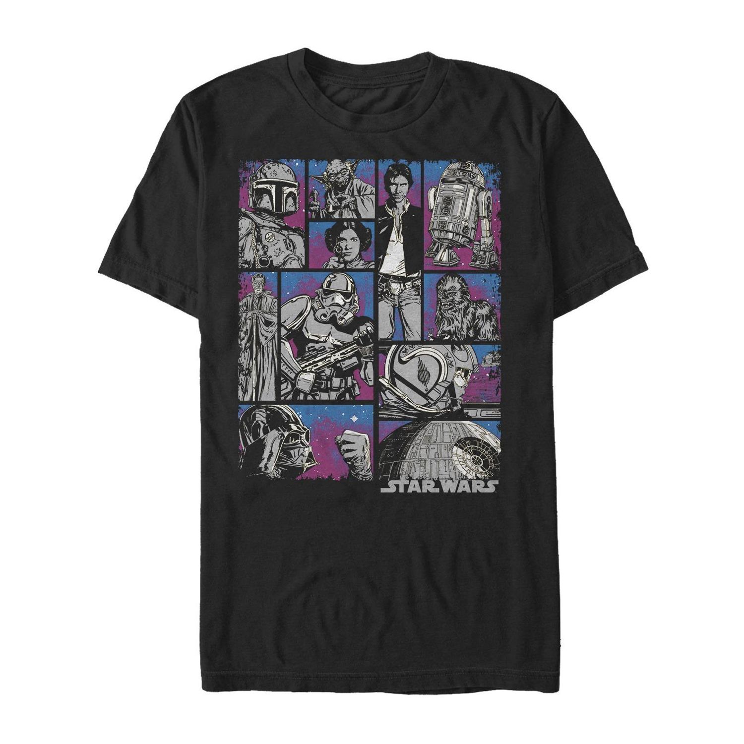 Мужская винтажная футболка с изображением комиксов «Звездные войны» Licensed Character