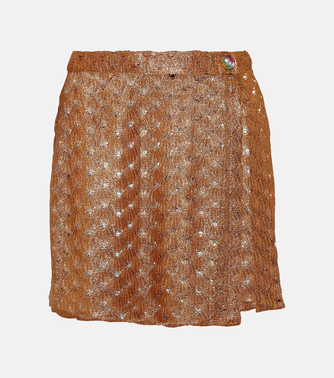 

Мини-юбка с высокой посадкой Missoni Mare, коричневый