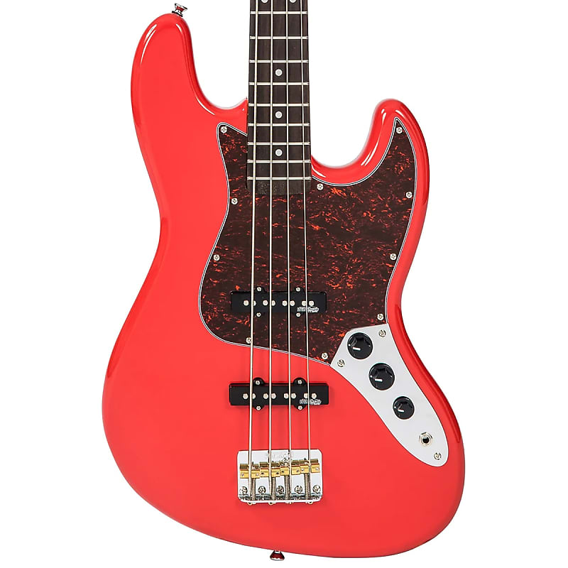 Басс гитара Vintage Reissued VJ74FR Firenza Red