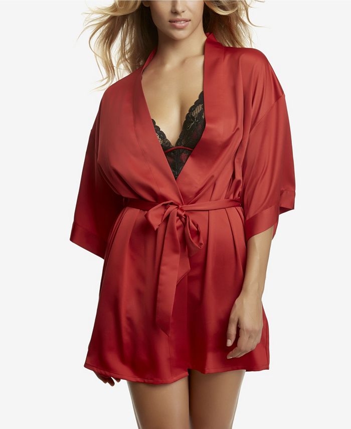 Женское атласное белье-кимоно Muse Jezebel, цвет Dark Red цена и фото