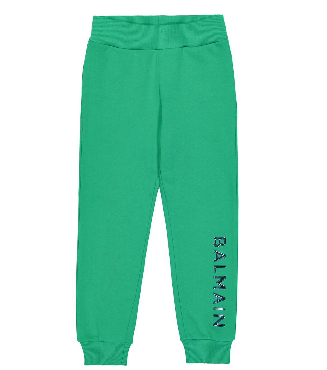 цена Спортивные брюки из хлопкового джерси с логотипом Balmain, зеленый
