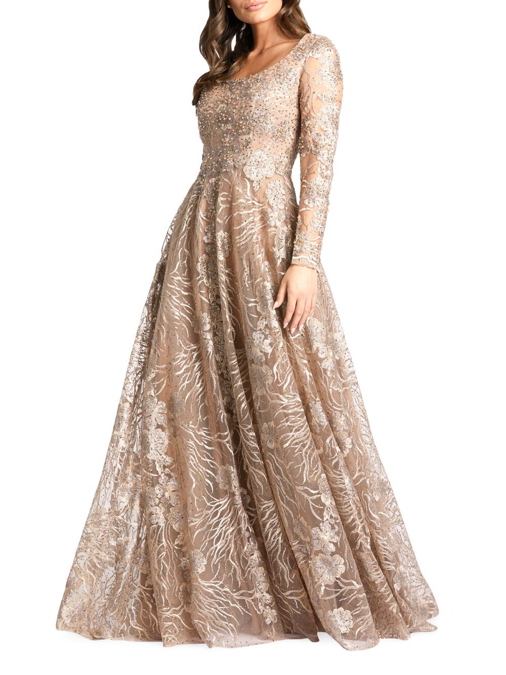 

Платье с эффектом металлик Mac Duggal, винтаж