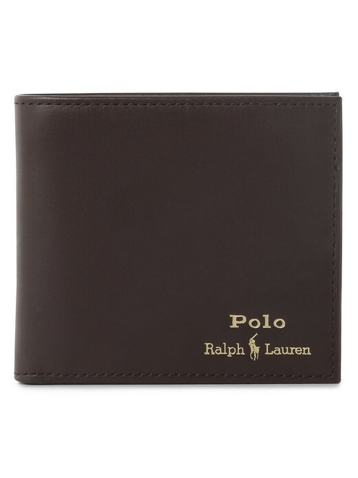

Кожаный кошелек Polo Ralph Lauren, коричневый
