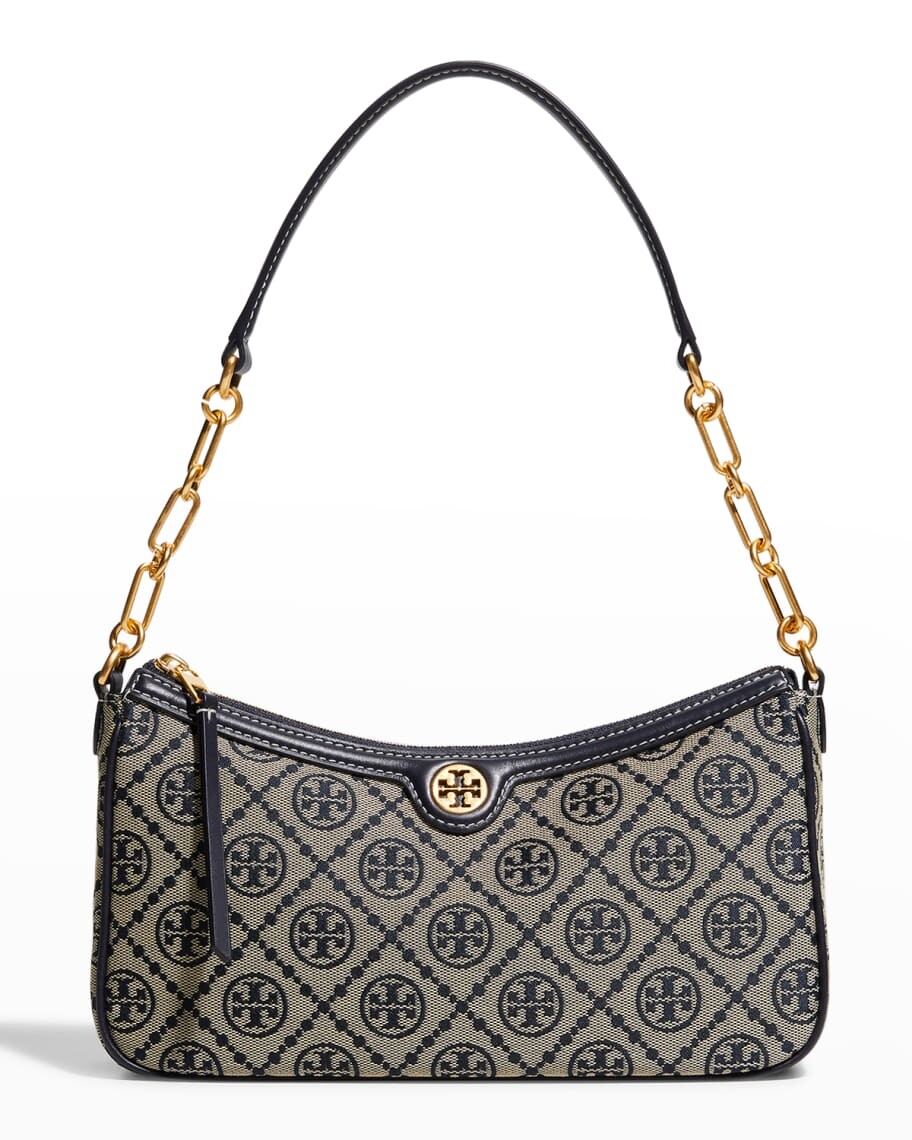 

Жаккардовая сумка через плечо T с монограммой на молнии Tory Burch