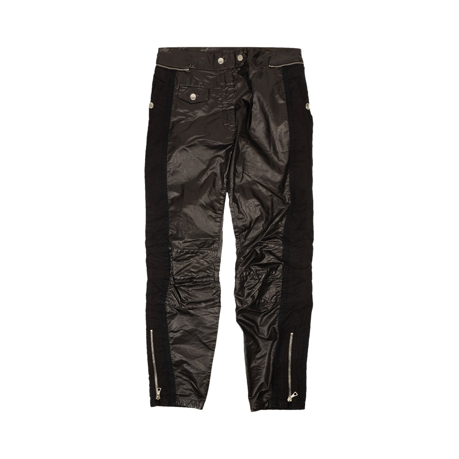 

Кожаные брюки прямого кроя Dries Van Noten Pelgrave, цвет Черный