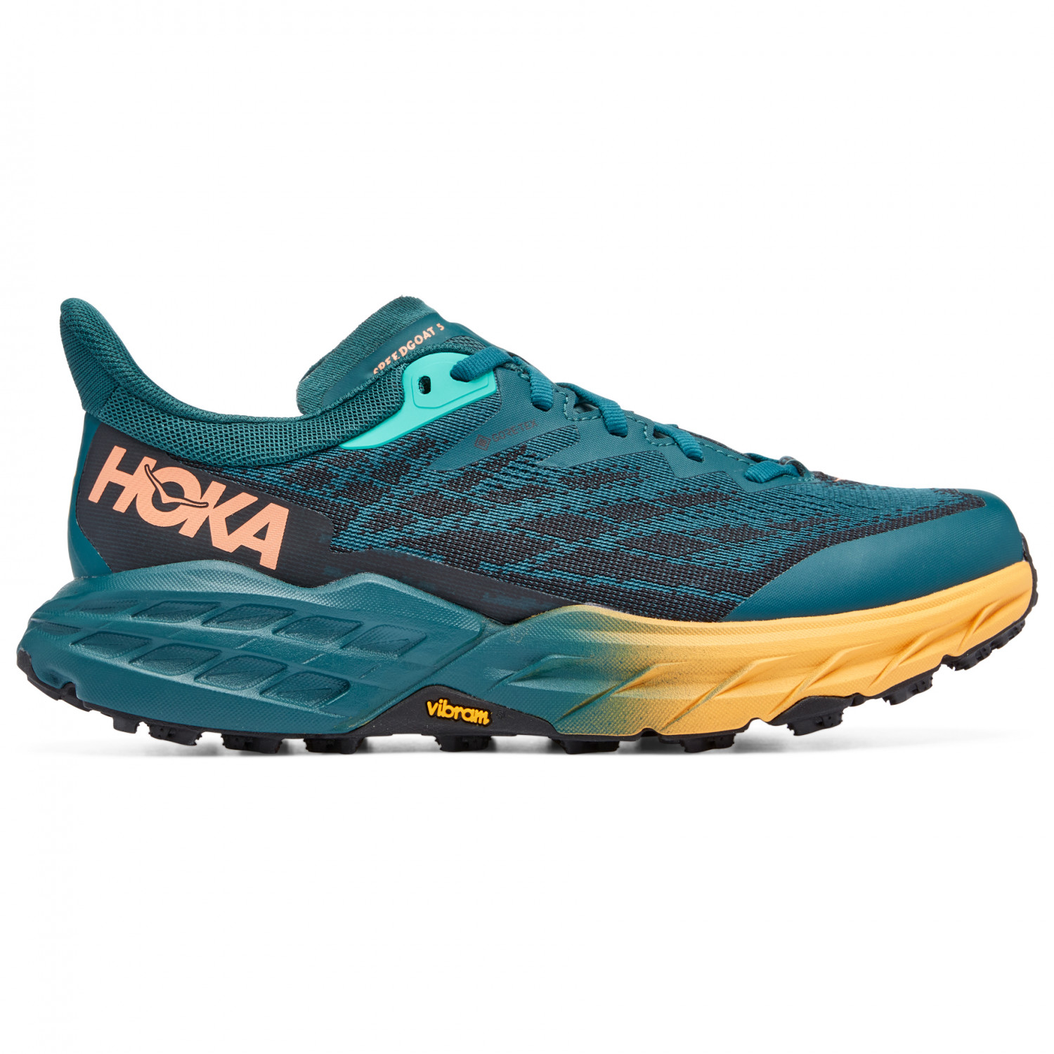Кроссовки для бега по пересеченной местности Hoka Women's Speedgoat 5 GTX, цвет Deep Teal/Black