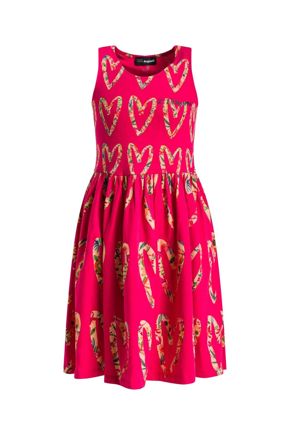 

Розовое платье с узором Desigual