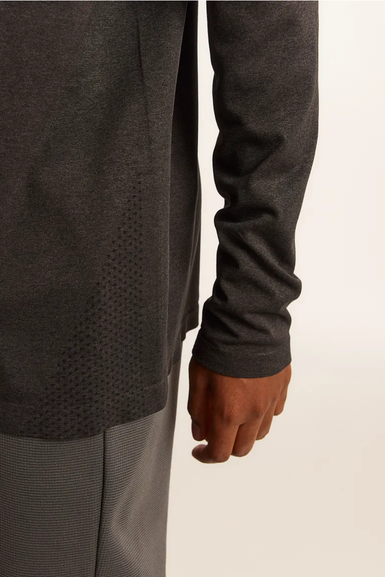 цена Бесшовная спортивная рубашка drymove H&M, серый