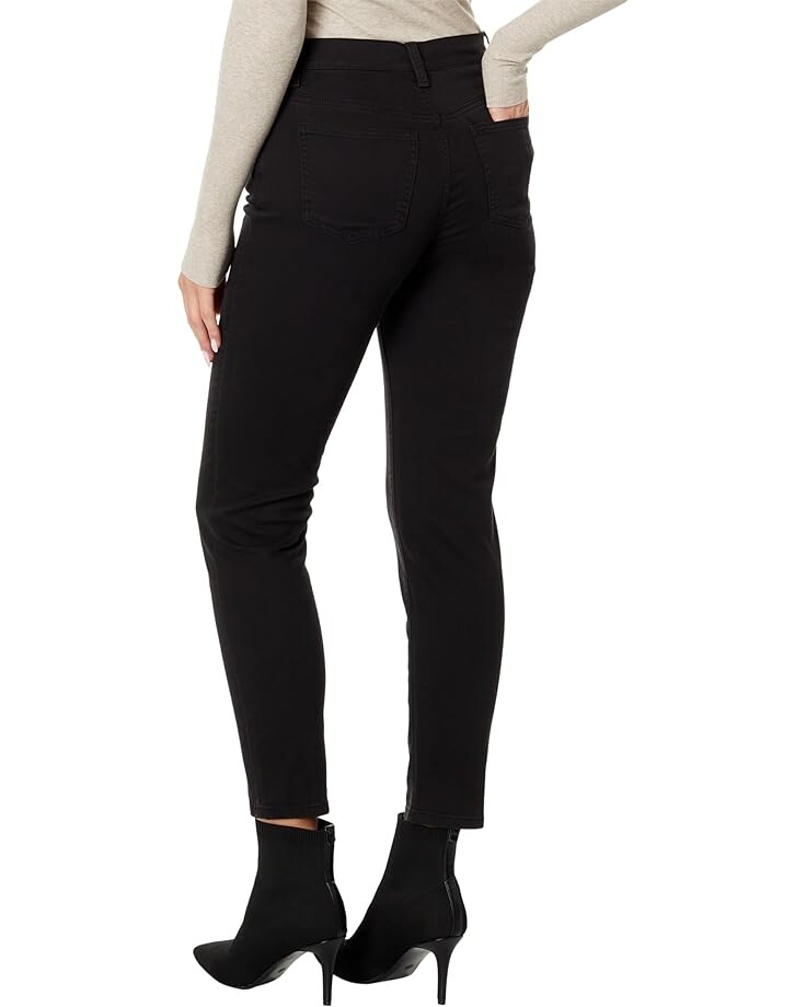 

Джинсы Eileen Fisher Petite High Waisted Slim Full Length Jeans, черный