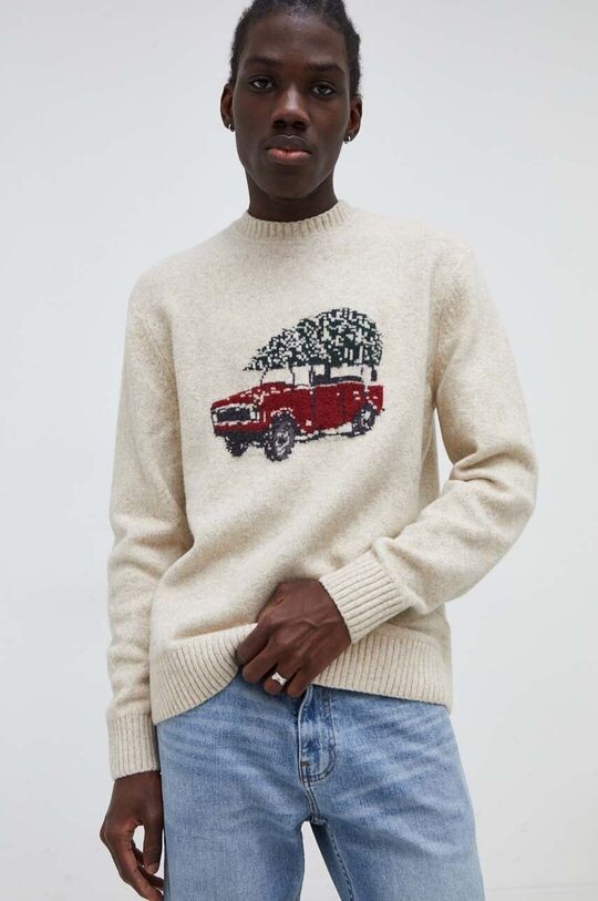 

Свитер Abercrombie & Fitch, бежевый