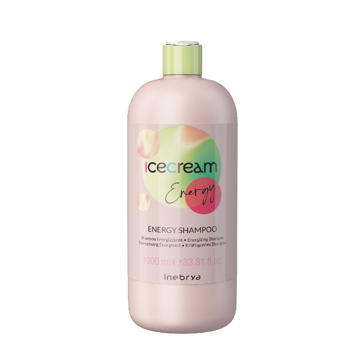 Энергетический шампунь для слабых и тонких волос Inebrya Ice Cream Energy, 1000 мл реструктурирующий шампунь для слабых и тонких волос bulboshap shampoo weak