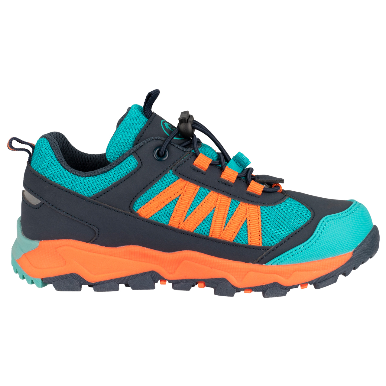 Мультиспортивная обувь Trollkids Kid's Tronfjell Hiker Low, цвет Atlantic Blue/Dark Navy/Glow Orange