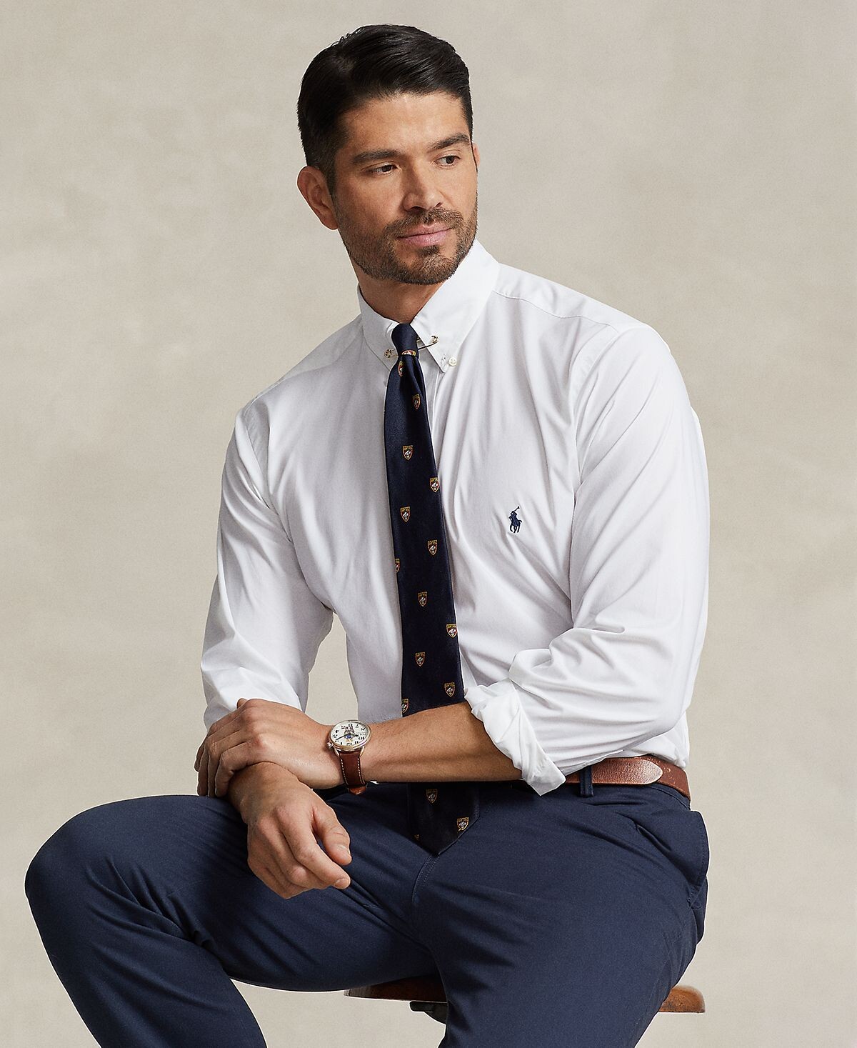 

Мужская рубашка из эластичного твила Big & Tall Performance Polo Ralph Lauren