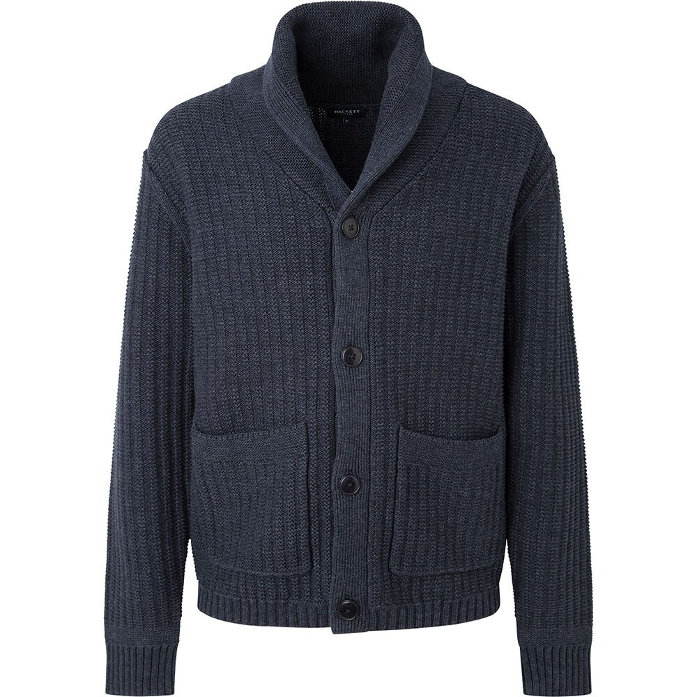 

Кардиган Hackett Denim Shawl, синий