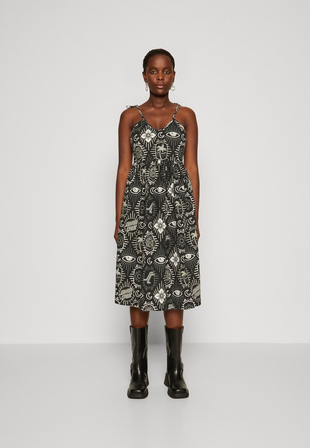

Дневное платье PATCHWORK DRESS Santa Cruz, цвет black