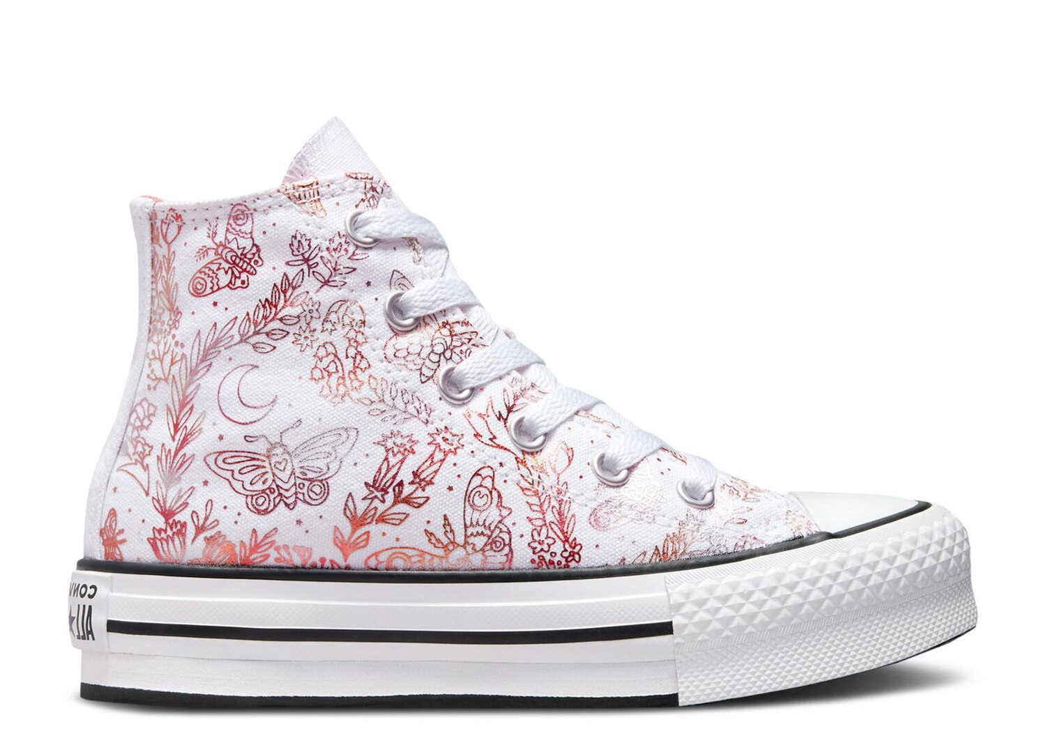 

Кроссовки Converse Chuck Taylor All Star Eva Lift Platform High Gs 'Butterfly Shine - White', белый