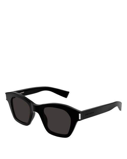 

Модные винтажные квадратные солнцезащитные очки, 47 мм Saint Laurent, цвет Black