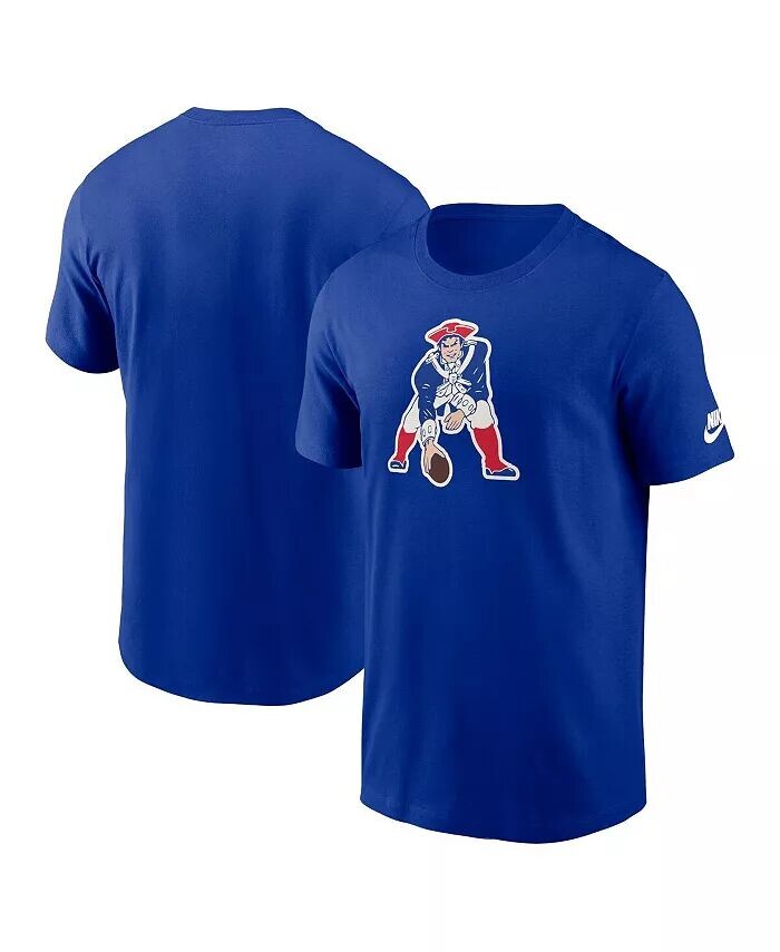 

Мужская футболка с логотипом Royal New England Patriots Rewind Essential Nike, синий