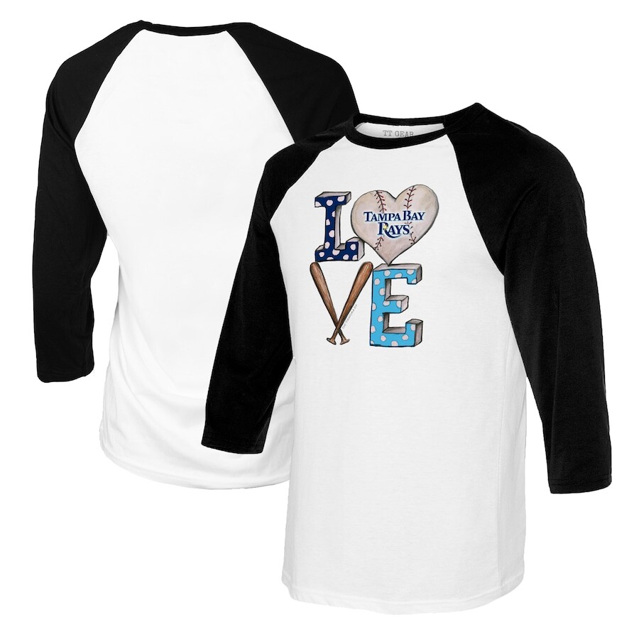 

Футболка с длинным рукавом Tiny Turnip Tampa Bay Rays, белый